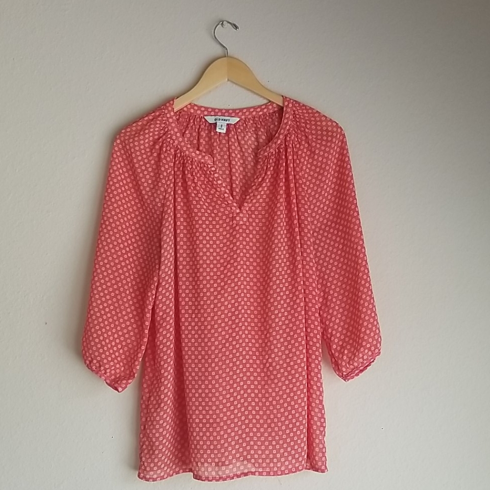 Coral Blouse